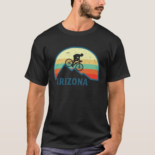 Camiseta Bike Arizona Mountain Biking Retro Arizona MTB Mou (Frente)