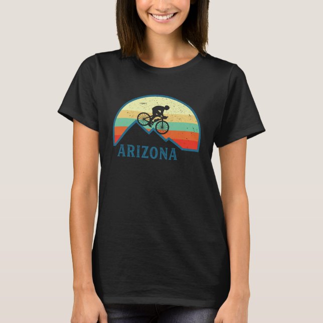 Camiseta Bike Arizona Mountain Biking Retro Arizona MTB Mou (Frente)
