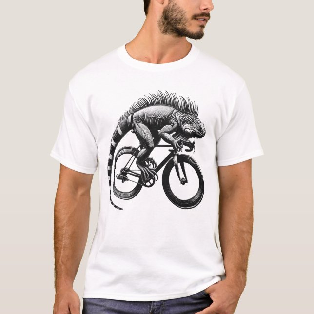 Camiseta Bike Bicicleta Iguana Bicicleta Bicicleta (Frente)