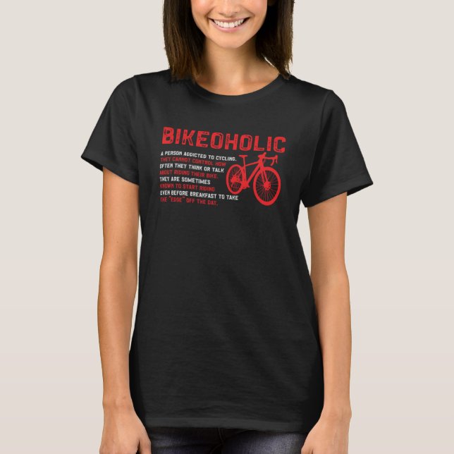 Camiseta Bike Bikeoholic, Viciado Em Bicyc (Frente)