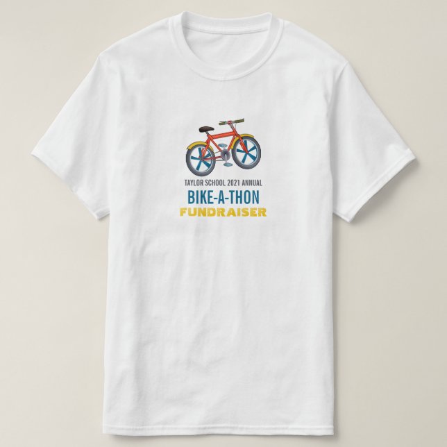 Camiseta Bike de Criança, evento "Bicicleta de Caridade par (Frente do Design)
