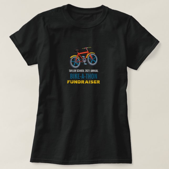 Camiseta Bike de Criança, evento "Bicicleta de Caridade par (Frente do Design)