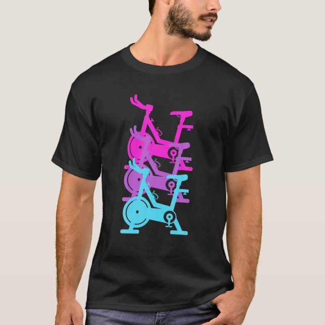 Camiseta Bike de exercício de fiação de exercícios de giro  (Frente)