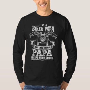 Camiseta Bike Grandpa Motorcycle Rider Papa Bike
