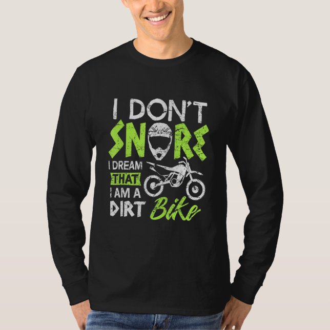 Camiseta Bike Im Dirt Bike Motocross Tee Pai Papá Men (Frente)