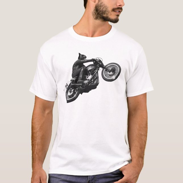 Camiseta Biker Cat (Frente)