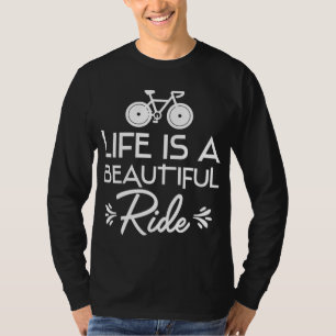 Camiseta Biker Cycling Life É Uma Bicicleta Bela