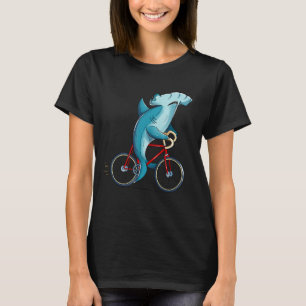 Camiseta Biker da Bicicleta de Tubarão Martelo