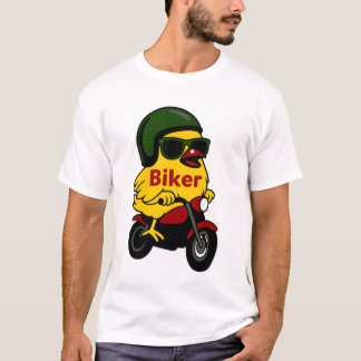 Camiseta Biker do Pintinho de motocicleta