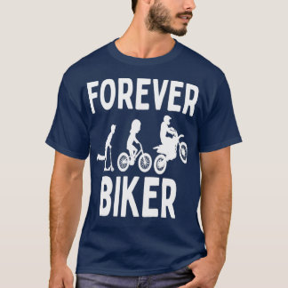 Camiseta Biker Forever , Motocicleta Funny Bike Cy