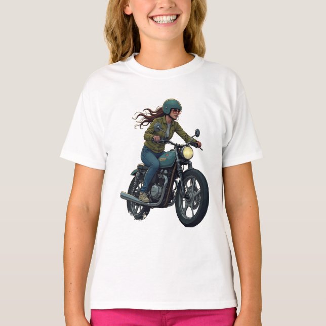 Camiseta Biker Girl (Frente)