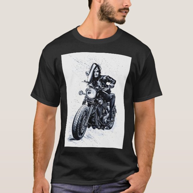Camiseta Biker Girl (Frente)