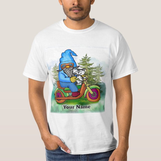 Camiseta Biker gnomo (Frente)