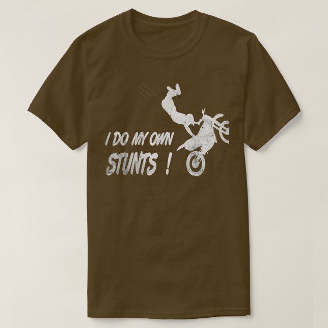Camiseta Biker, humor com acidentes de motocross, moto (Frente do Design)