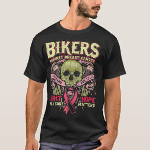 Camiseta Biker Luta Esperança Moto Rosa