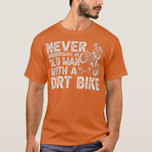 Camiseta Biker Nunca Subestima O Velho Motocicleta