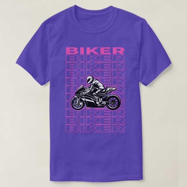 Camiseta Biker Pastel Aestético (Frente do Design)