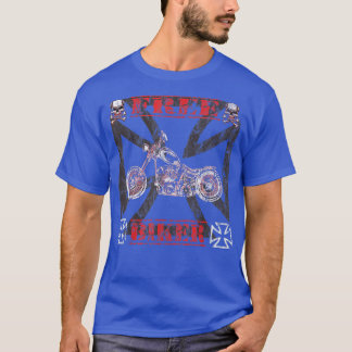 Camiseta Biker Rocker Motorcycle Bike Racing Motorcy Motorc