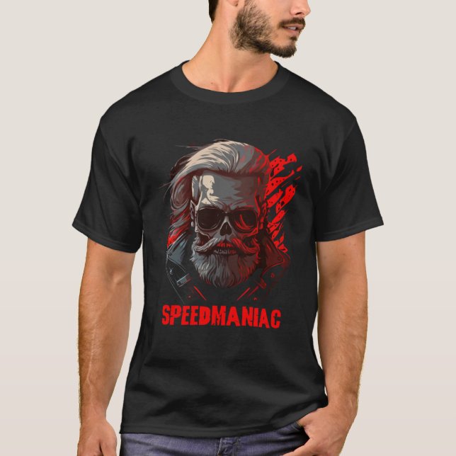 Camiseta Biker Skeleton Mystic Death Bone  4 (Frente)