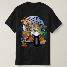 Camiseta Biker Tee do Cartoon de Bubba