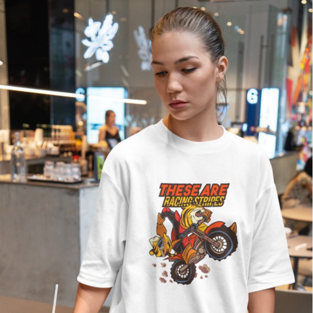 Camiseta Biker Tiger Cartoon (Criador carregado)