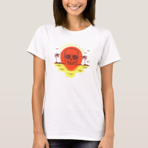 Camiseta Biker Vitamin Sea Skull Biking Summer Country Biki
