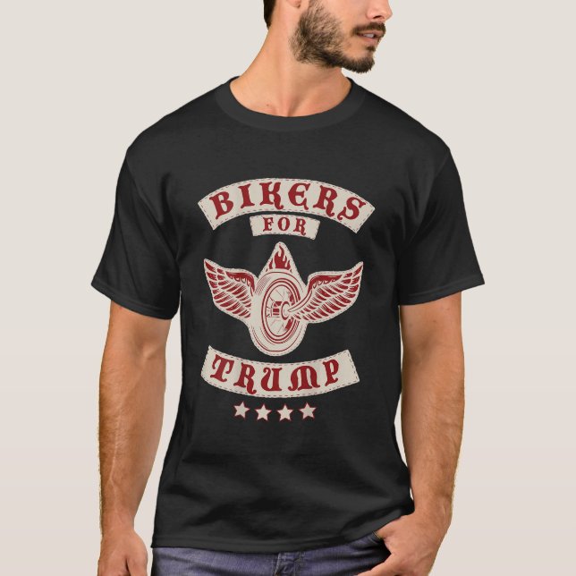 Camiseta Bikers para o Design Trump 2020 MC na parte trasei (Frente)