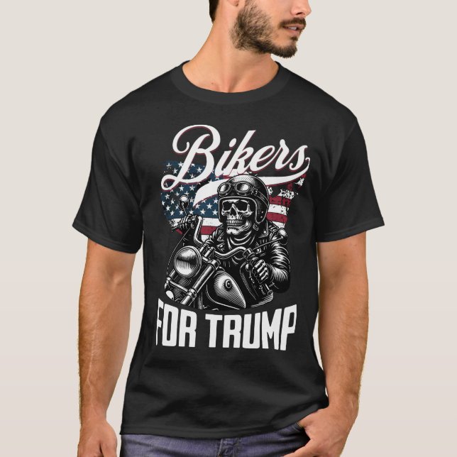 Camiseta Bikers Para Trump (Frente)