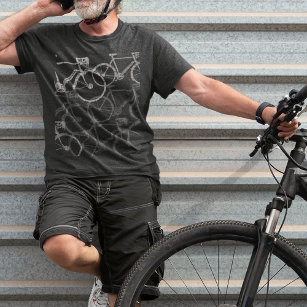 Camiseta Bikes de cinza/Ciclo