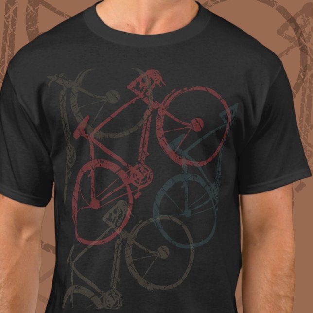 Camiseta Bikes sobrepostos. Opacity Bicicletas T-Shirt (Criador carregado)