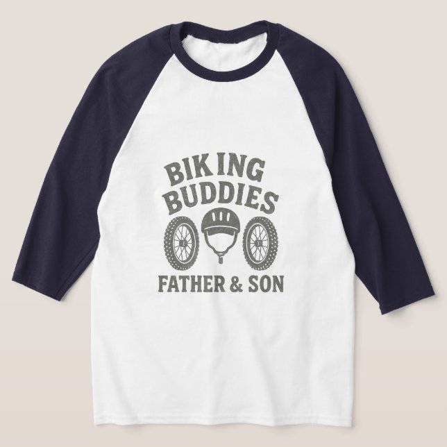 Camiseta Biking Buddies Father Son Cycling Adventure (Postura )
