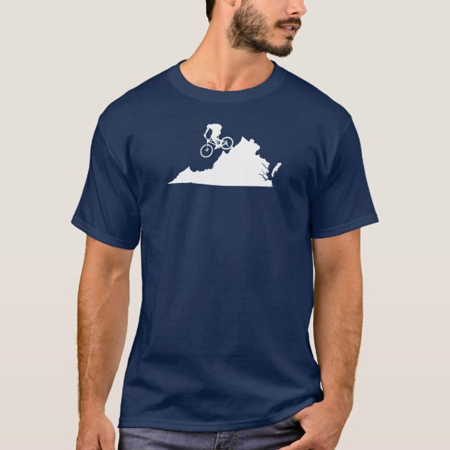 Camiseta Biking da montanha de Virgínia (Frente)