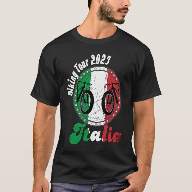 Camiseta Biking Tour 2023 Italy Italia MTB Holiday Bike Hol (Frente)