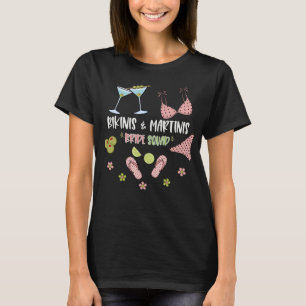 Camiseta Bikinis e Martinis Equipe da Noiva Vibes de Praia