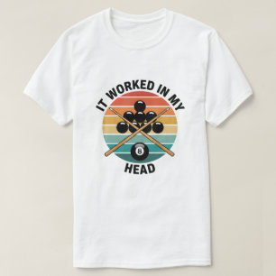 Camiseta Bilhar Antigo Funcionou na Minha Cabeça Jogador de