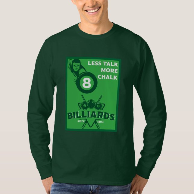 Camiseta Bilhar de Bolso Vintage (Frente)