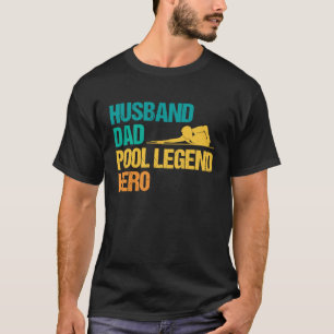 Camiseta Bilhar de piscina de 8 bolas para um marido de Pis