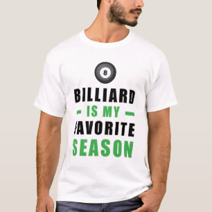 Camiseta Bilhar é Minha Estação Favorita