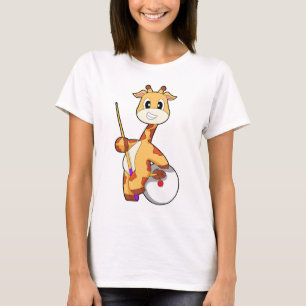 Camiseta Bilhar Sinuca Esportes com Girafa