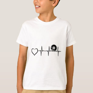 Camiseta Bilhares de Piscina de 8 bolas - Coração Billiard