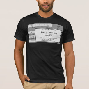 Camiseta bilhete cinzento do concerto