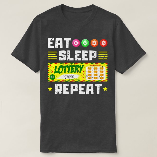 Camiseta Bilhete de Loteria Sortudo Lotto (Frente do Design)