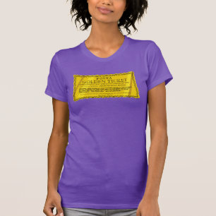 Camiseta Bilhete de Ouro Willy Wonka