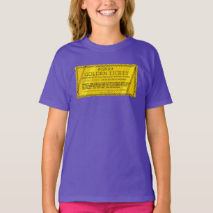 Camiseta Bilhete de Ouro Willy Wonka