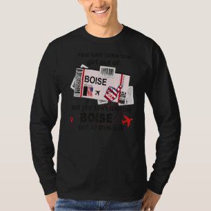 Camiseta Bilhete de Voo Rapariga do Carro de Embarque