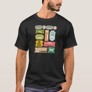 Camiseta Bilhetes da admissão do filme