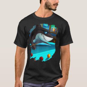 Camiseta Bilhetes de Piscina legal para jogar tubarão em sa