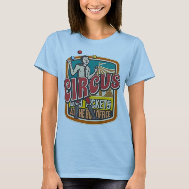 Camiseta Bilhetes de show do Circus Festival (Frente)