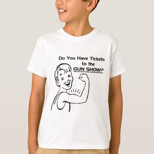Camiseta Bilhetes para o show de armas (Frente)