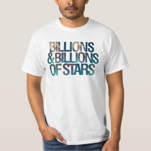 Camiseta Bilhões e Bilhões de Estrelas